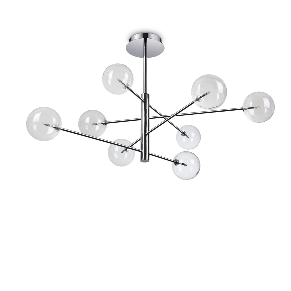 Люстра подвесная Ideal Lux Equinoxe SP8 Хром G4 275178