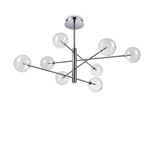 Люстра подвесная Ideal Lux Equinoxe SP8 Хром G4 275178