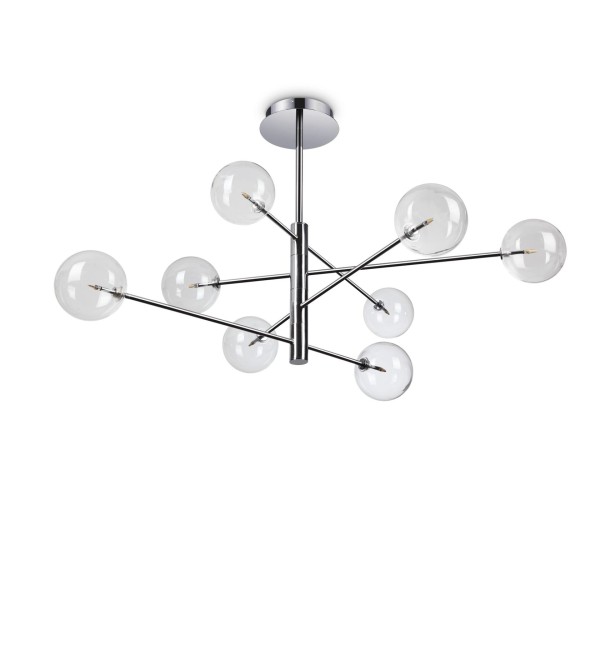 Люстра подвесная Ideal Lux Equinoxe SP8 Хром G4 275178