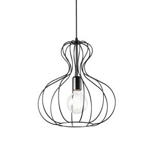 Светильник подвесной Ideal Lux Ampolla-1 SP1 Черный E27 148502