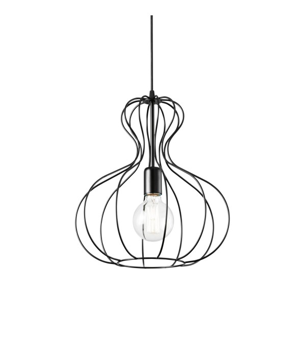 Светильник подвесной Ideal Lux Ampolla-1 SP1 Черный E27 148502