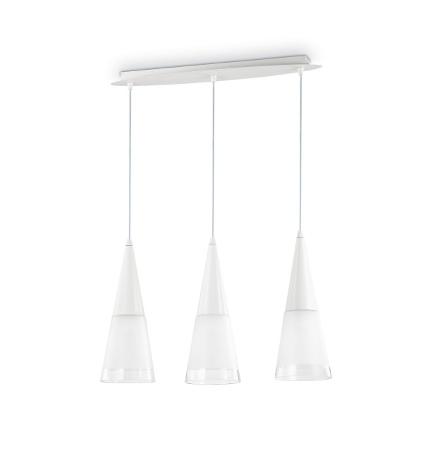 Светильник подвесной Ideal Lux Cono SP3 E14 Белый 112381