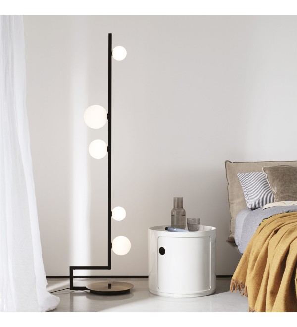 Торшер напольный Ideal Lux Birds PT5 Черный G9 LED 273662