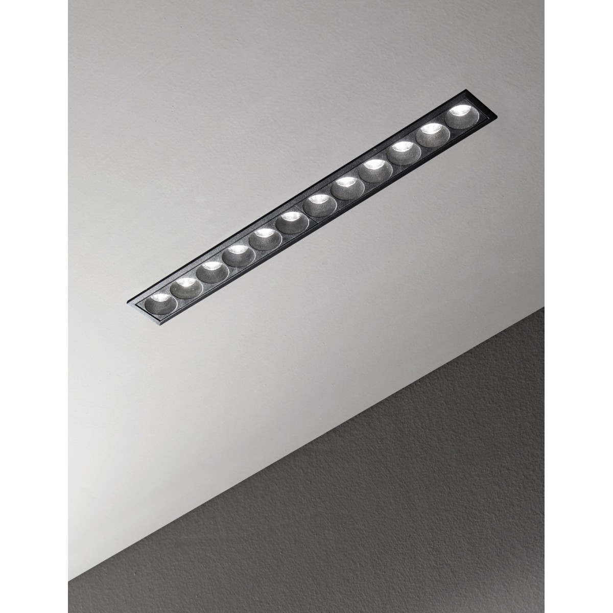 Светильник встраиваемый Ideal Lux Lika FI Slim 20W 3000K LED Черный 305837