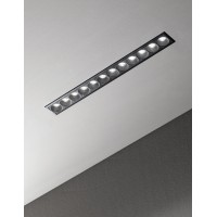 Светильник встраиваемый Ideal Lux Lika FI Slim 20W 3000K LED Черный 305837