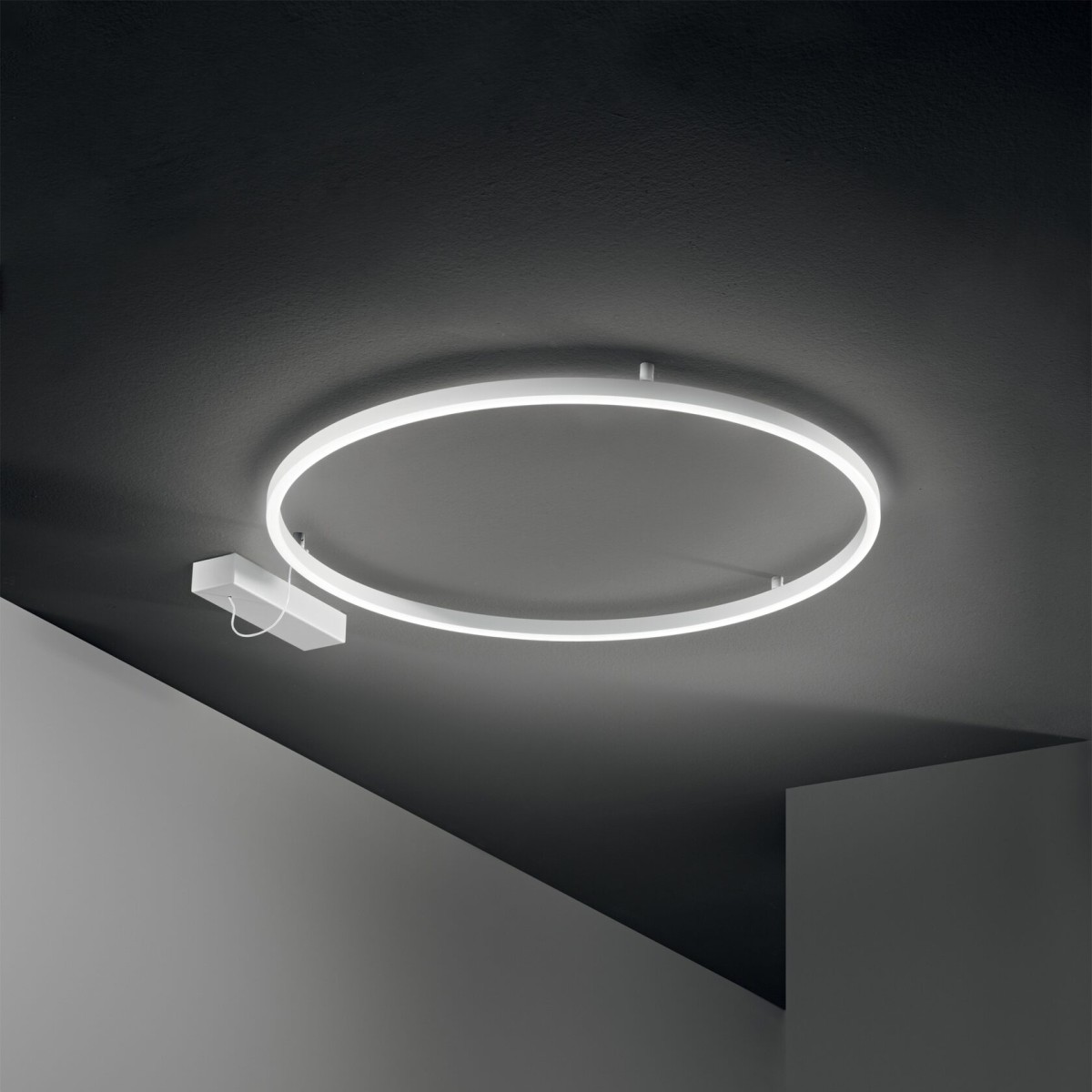 Люстра потолочная Ideal Lux Oracle Slim PL D050 Round Черный 3000К 265988