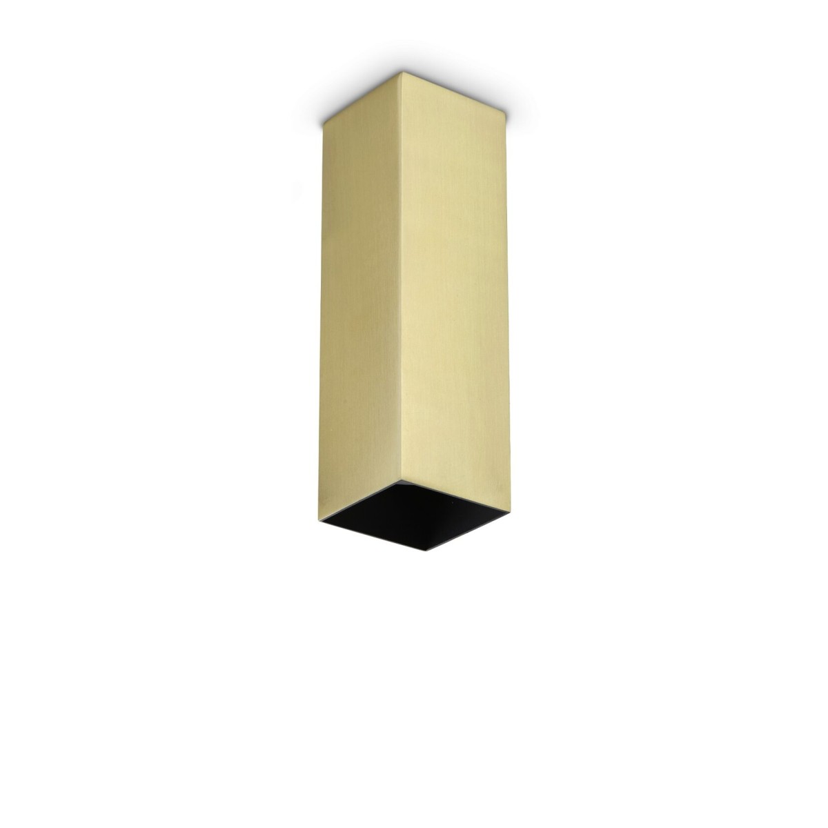 Светильник потолочный Ideal Lux Look PL1 Square D60 H200 Латунь GU10 371504