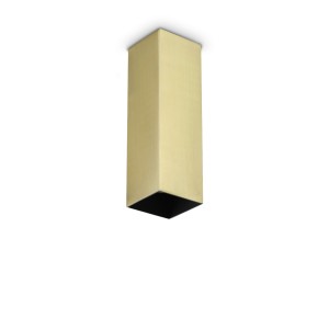 Светильник потолочный Ideal Lux Look PL1 Square D60 H200 Латунь GU10 371504