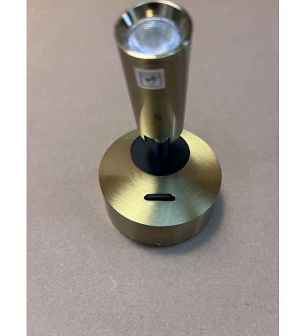Светильник настенный Ideal Lux Bean AP Round Латунь 3000К 260624