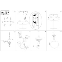 Светильник подвесной Ideal Lux Boa SP1D30 E27 Белый 160863