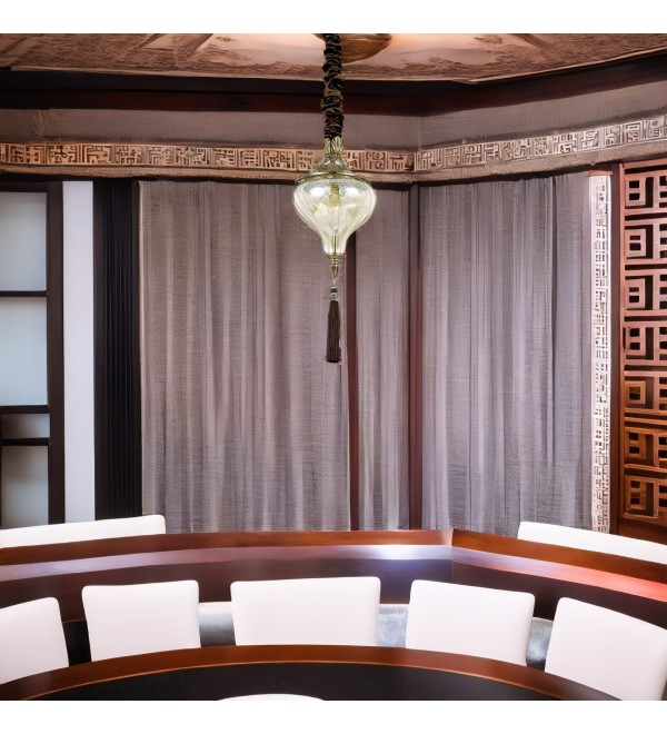 Люстра подвесная Ideal Lux Harem SP1 Латунь античная E27 115979