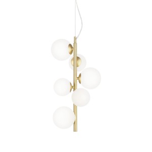 Люстра подвесная Ideal Lux Perlage SP6 Белый G9 283821
