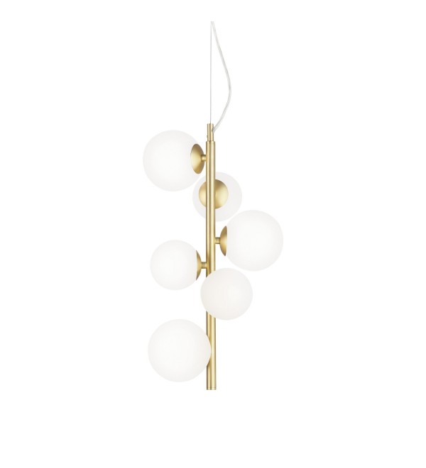 Люстра подвесная Ideal Lux Perlage SP6 Белый G9 283821