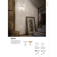 Светильник настенный Ideal Lux Santa AP1 Small Золото E14 013046