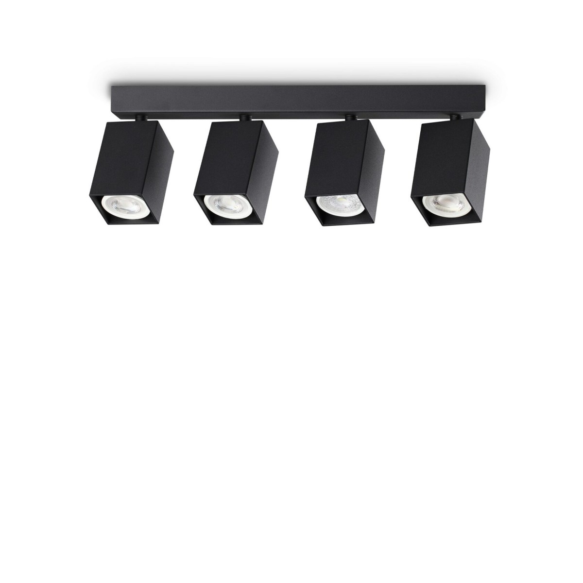 Светильник потолочный Ideal Lux Dynamite PL4 Linear Square Черный GU10 371368
