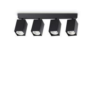 Светильник потолочный Ideal Lux Dynamite PL4 Linear Square Черный GU10 371368