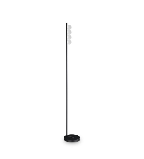 Торшер напольный Ideal Lux Binomio LED PT4 Черный 3000К 313313