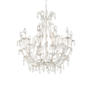Люстра подвесная Ideal Lux Cascina SP10 Античный белый E14 100302