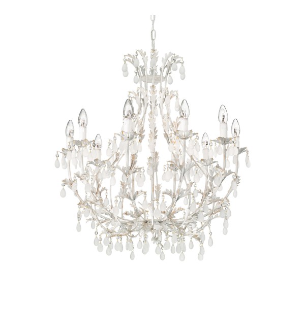Люстра подвесная Ideal Lux Cascina SP10 Античный белый E14 100302