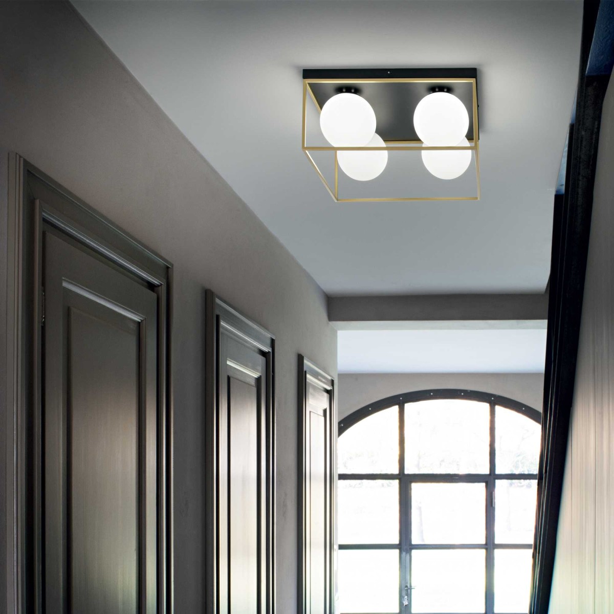 Светильник потолочный Ideal Lux Lingotto PL1 Латунь E14 198132