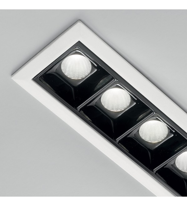 Светильник встраиваемый Ideal Lux Lika FI TRIM 12W 4000K Белый / Черный LED 26787
