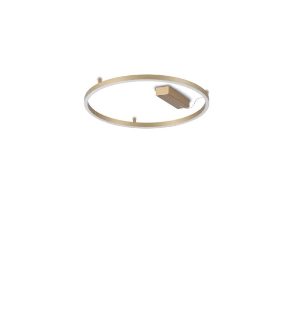 Люстра потолочная Ideal Lux Oracle Slim PL D050 Round Латунь 3000К 370217