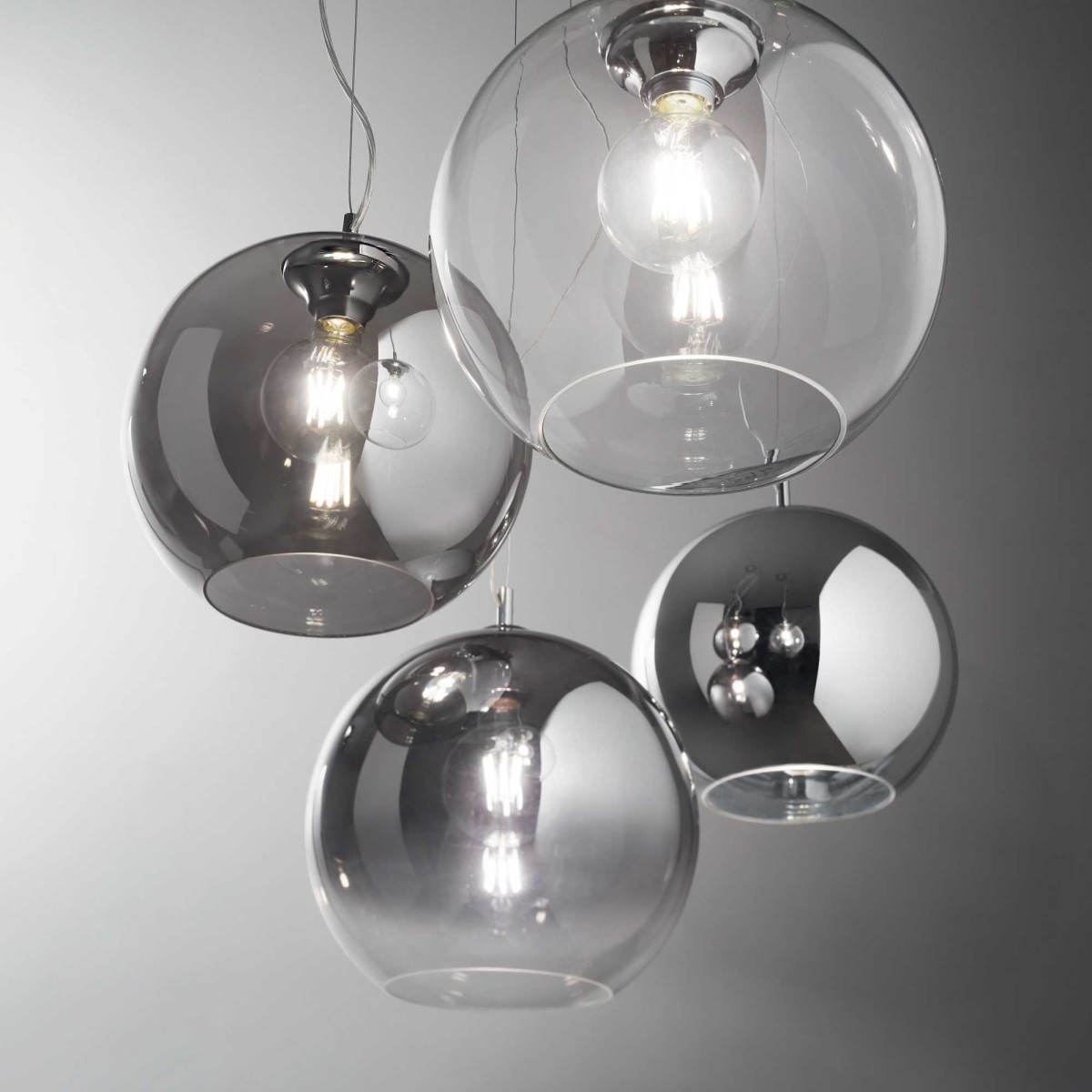 Светильник подвесной Ideal Lux Nemo SP1 D30 Хром E27 250335