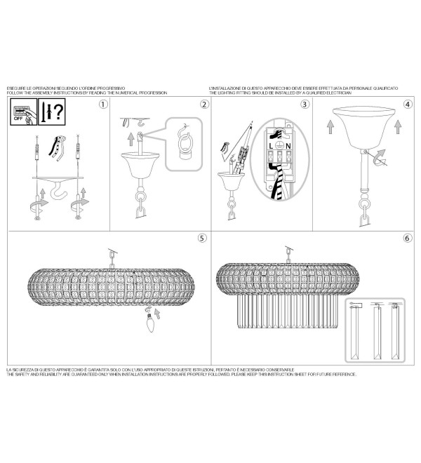 Люстра подвесная Ideal Lux Nabucco SP12 Золотистый E14 237794