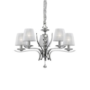 Люстра подвесная Ideal Lux Pegaso SP5 Хром E14 066448