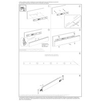 Светильник настенный Ideal Lux Steel AP2 D20 Bi-Emission Wide 3000K LED Черный Димм 242019
