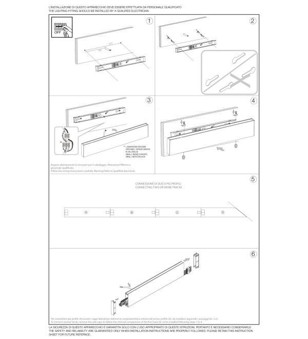 Светильник настенный Ideal Lux Steel AP2 D20 Bi-Emission Wide 3000K LED Черный Димм 242019