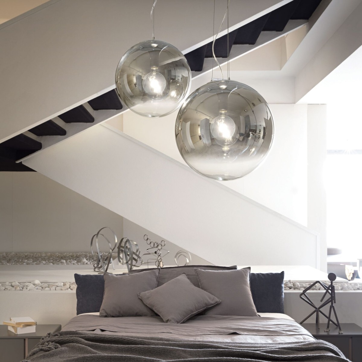 Люстра подвесная Ideal Lux Mapa Clear SP5 Хром E27 140759