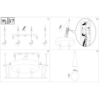 Светильник подвесной Ideal Lux Minimal SP2 Белый E27 112718