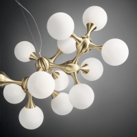 Люстра подвесная Ideal Lux Nodi SP15 Латунь E14 241012