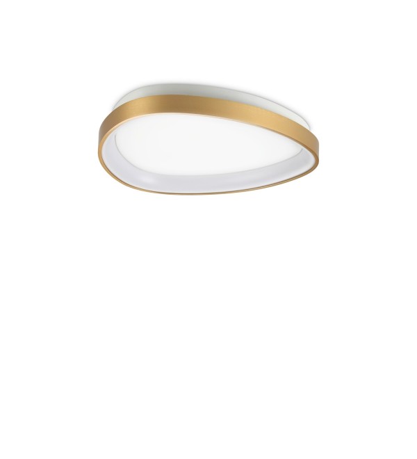Люстра потолочная Ideal Lux Gemini PL D042 On-Off 3000K Латунь LED 328034