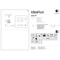 Светильник встраиваемый Ideal Lux Jazz FI макс.1х50Вт IP20 GU10 230В Белый Цинк Не поворотный Без лампы 083117