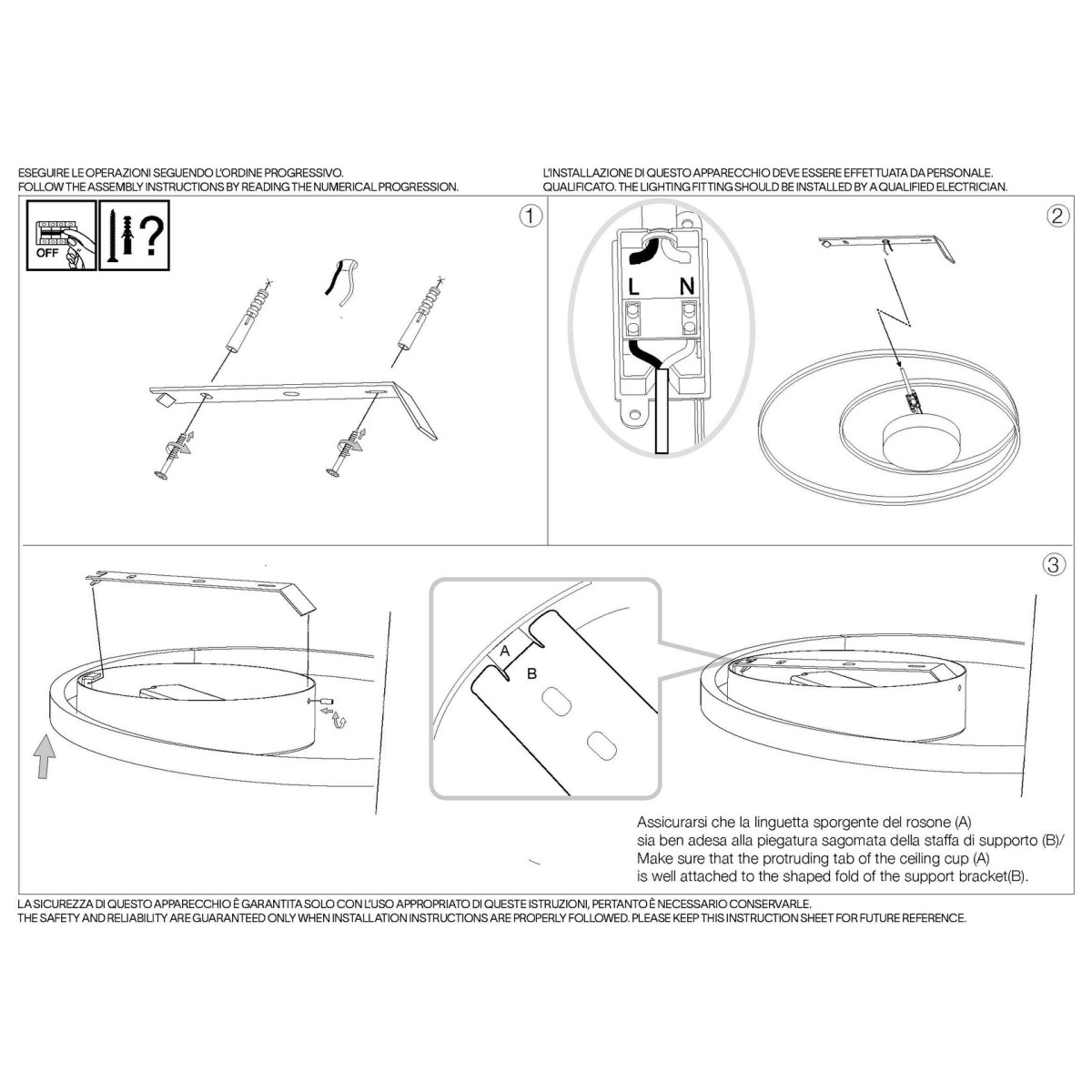 Люстра потолочная Ideal Lux Oz PL On-Off Латунь 3000К LED 269429