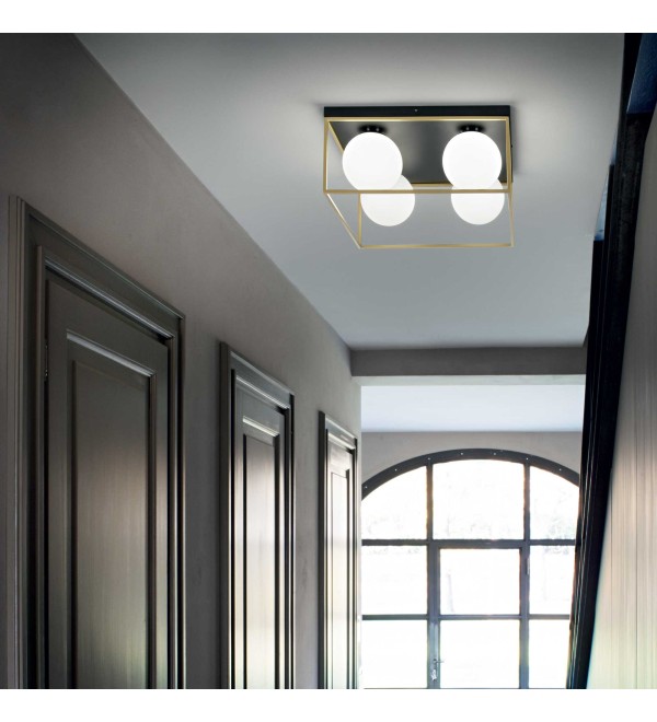 Светильник потолочный Ideal Lux Lingotto PL1 Черный E14 327853