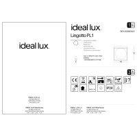 Светильник потолочный Ideal Lux Lingotto PL1 Латунь E14 198132