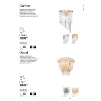 Светильник настенный Ideal Lux Carlton AP3 Хром E14 168913