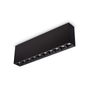 Светильник потолочный Ideal Lux Lika PL 21Вт 3000K Черный 369945
