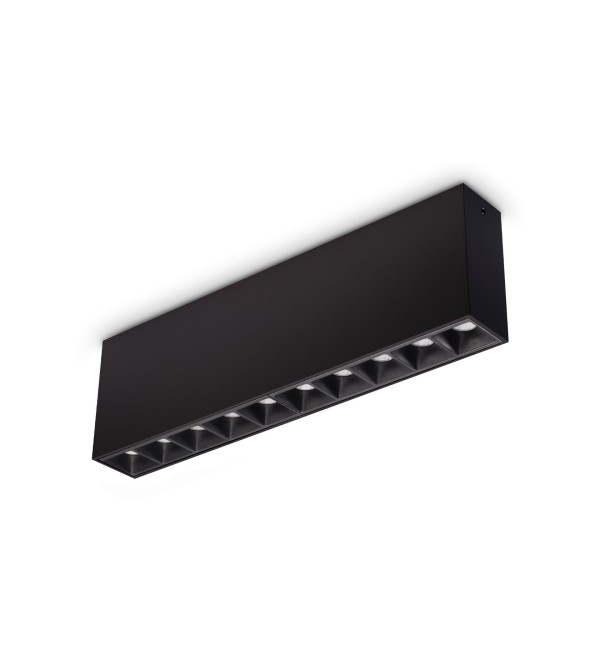 Светильник потолочный Ideal Lux Lika PL 21Вт 3000K Черный 369945