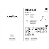 Светильник встраиваемый Ideal Lux Funky FI GU10 Белый 083230
