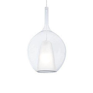 Светильник подвесной Ideal Lux Kalique SP1-2 D28 Прозрачный E27 359670