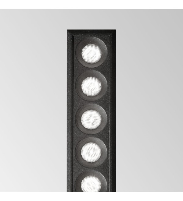 Светильник встраиваемый Ideal Lux Lika FI Slim 10W 3000K LED Черный 305813