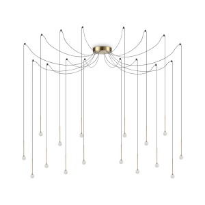 Люстра подвесная Ideal Lux Lucciola SP16 Латунь 3000К LED 284019