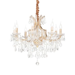 Люстра подвесная Ideal Lux Napoleon SP8 Золото E14 167398