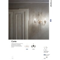 Светильник настенный Ideal Lux Corte AP2 Белый E14 028460