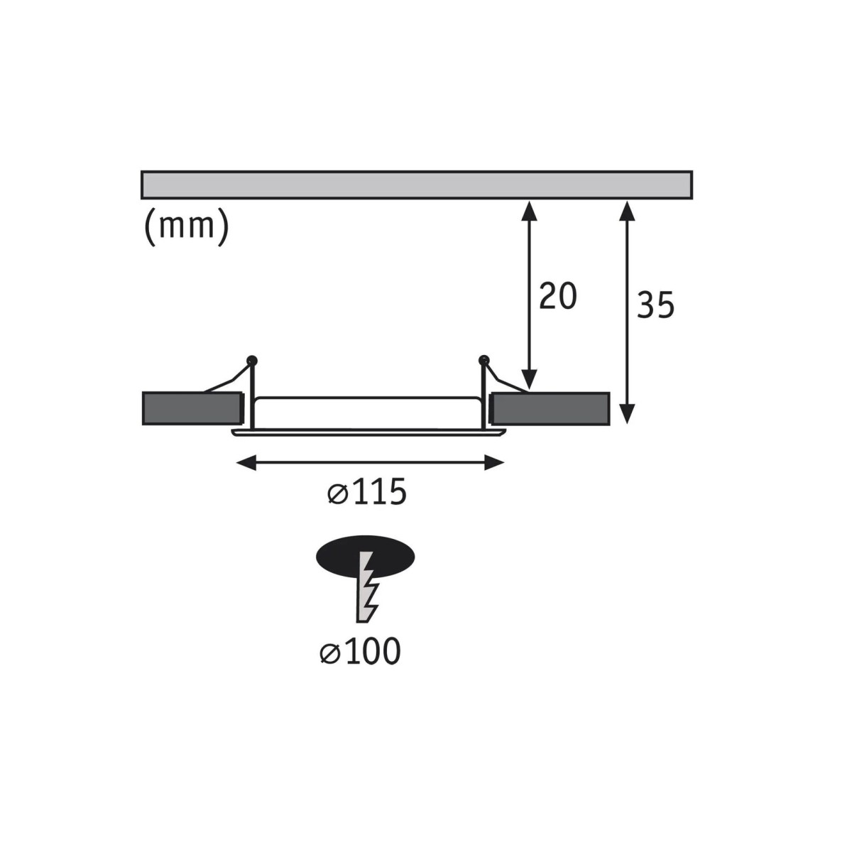 Панель встраиваемая Paulmann Quality Line Panel IP44 4000К LED Белый 92058