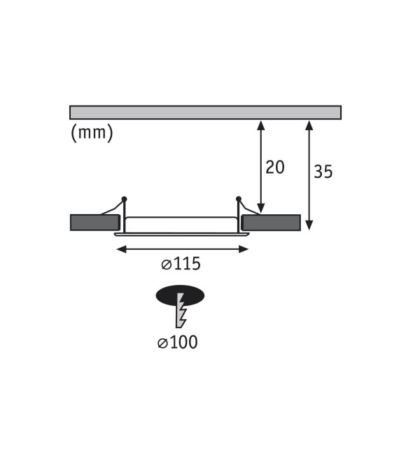 Панель встраиваемая Paulmann Quality Line Panel IP44 4000К LED Белый 92058